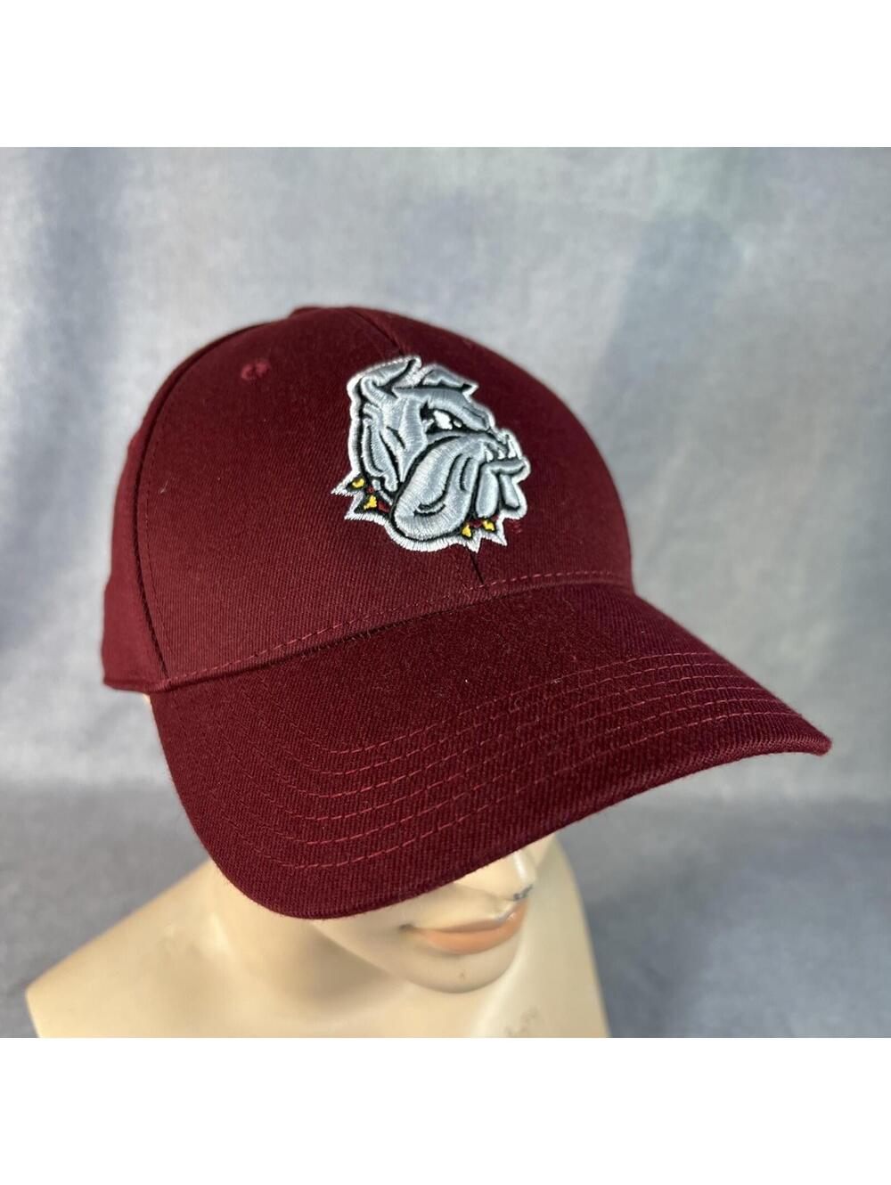 UMD Minnesota Duluth Bulldogs Hockey Hat Maroon TEI Twins Enterprise Strapback